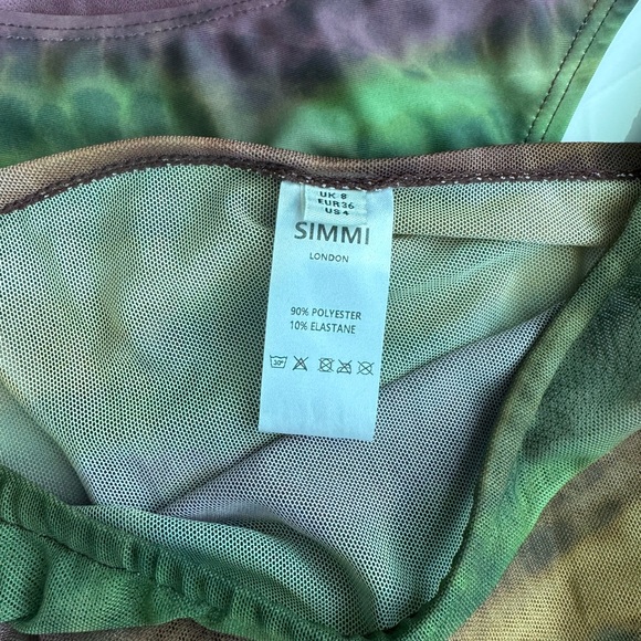 Simmi London animal print 3 piece swimsuit & coverup - Picture 4 of 10